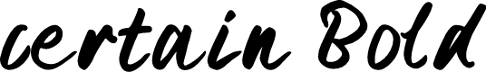 certain Bold