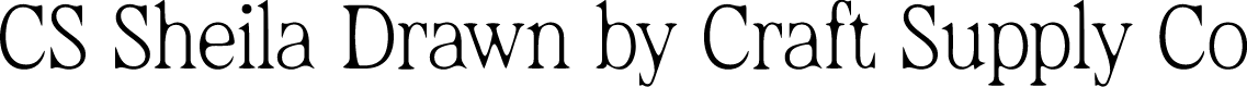 CSSheilaDrawn-Regular Demo