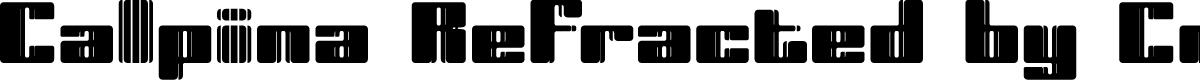 Calpina Refracted Regular Demo