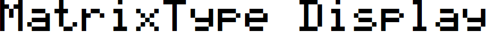 MatrixType Display Bold
