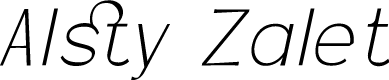 Alsty Zalet Italic