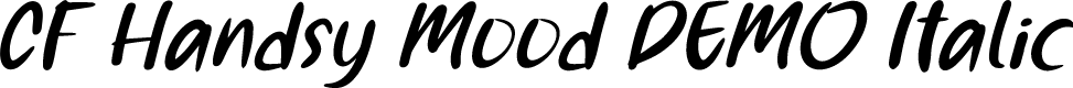 CF Handsy Mood DEMO Italic