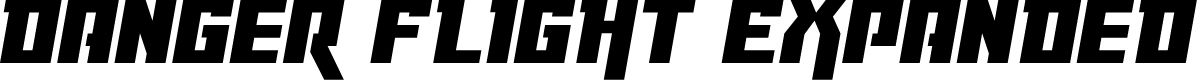 Danger Flight Expanded Italic