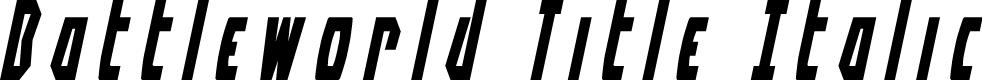 Battleworld Title Italic
