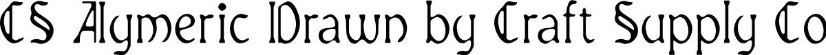 CSAymericDrawn-Regular Demo