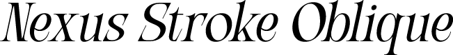 Nexus Stroke Oblique