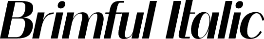 Brimful Italic