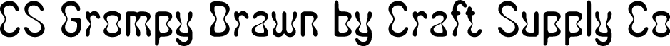 CSGrompyDrawn-Regular Demo