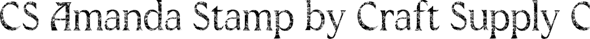 CSAmandaStamp-Regular Demo