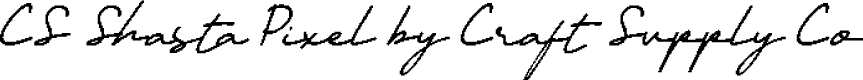 CS Shasta Pixel Regular Demo