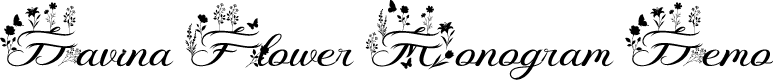Davina Flower Monogram Demo