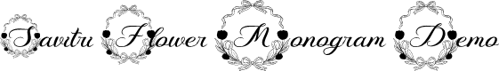 Savitri Flower Monogram Demo