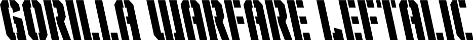 Gorilla Warfare Leftalic