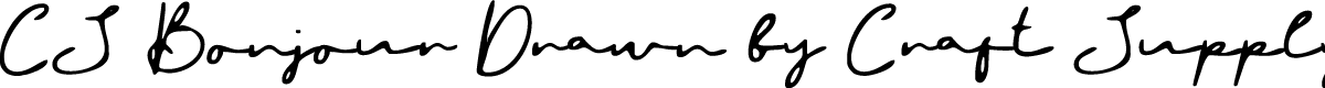 CSBonjourDrawn-Regular Demo