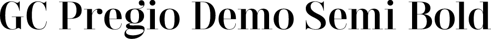 GC Pregio Demo Semi Bold