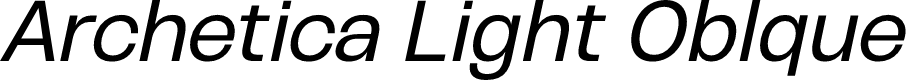 Archetica Light Oblque
