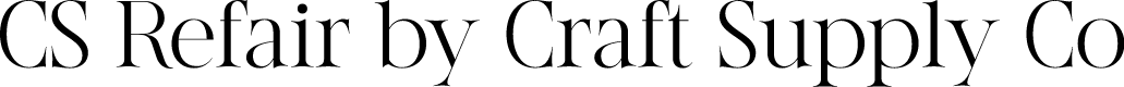CS Refair Font - Free Download