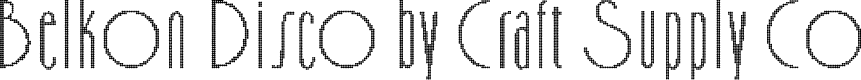 BelkonDisco-Regular Demo