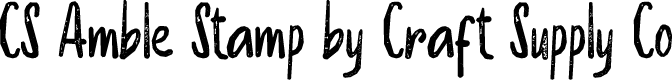 CSAmbleStamp-Regular Demo