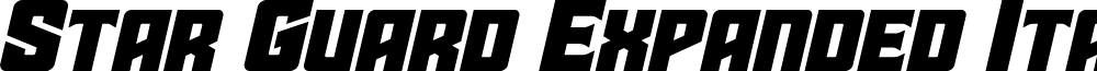 Star Guard Expanded Italic