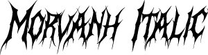 Morvanh Italic