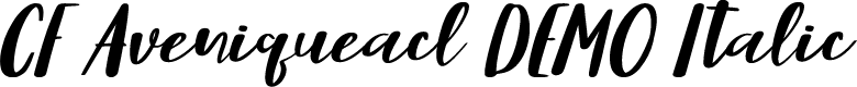 CF Aveniqueacl DEMO Italic