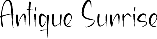 Antique Sunrise DEMO VERSION