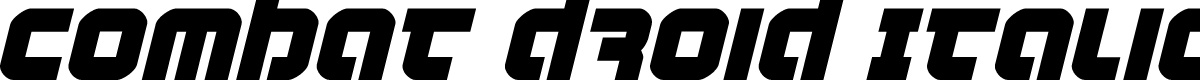 Combat Droid Italic