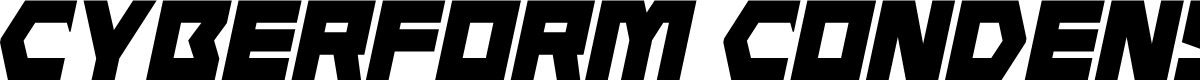 Cyberform Condensed Italic