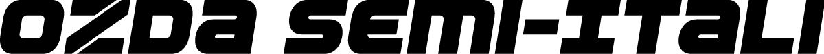 Ozda Semi-Italic