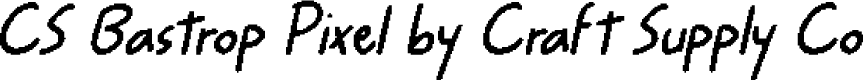 CSBastropPixel-Regular Demo