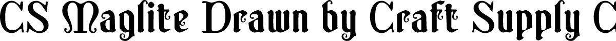 CSMagliteDrawn-Regular Demo