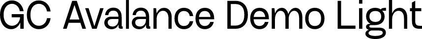 GC Avalance Demo Light