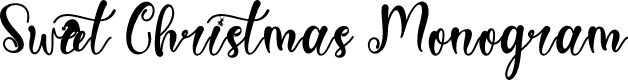 Sweet Christmas Monogram - Pers