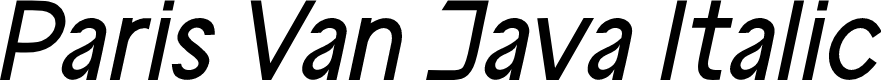 Paris Van Java Italic