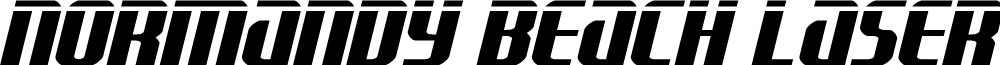 Normandy Beach Laser Italic