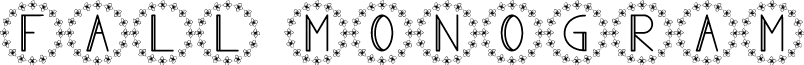 Fall Monogram