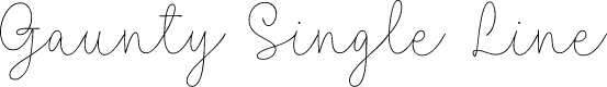 Gauntly Single Line