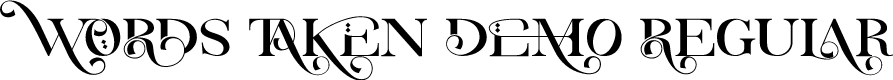 Words Taken Demo Regular