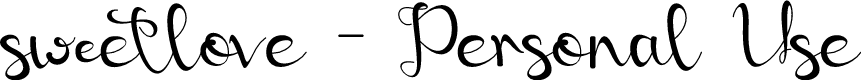 sweetlove - Personal Use