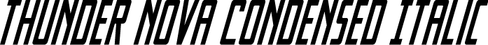 Thunder Nova Condensed Italic