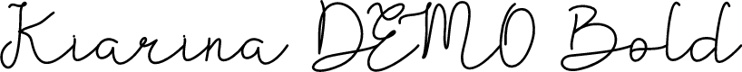 Kiarina DEMO Bold