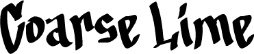 Coarse Lime