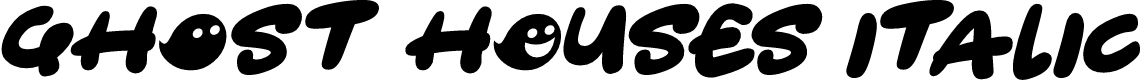 Ghost HOuses Italic
