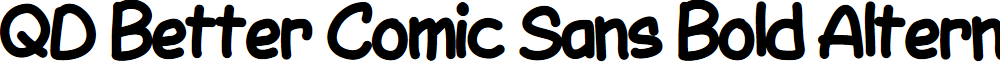 QDBetterComicSansBoldAlternates