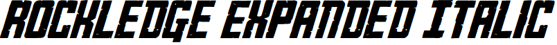 Rockledge Expanded Italic