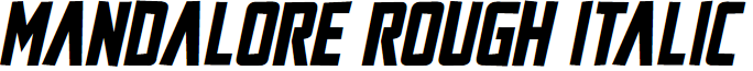 Mandalore Rough Italic