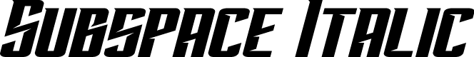 Subspace Italic