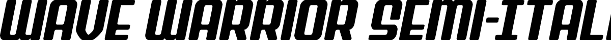 Wave Warrior Semi-Italic