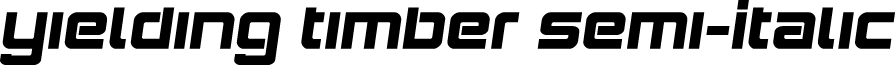 Yielding Timber Semi-Italic
